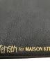中古・古着 MAISON KITSUNE (メゾンキツネ) Peter Jensen (ピーターイェンセン) レザークラッチバッグ ブラック：9000円