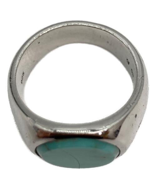 TOM WOOD（トムウッド）TOM WOOD (トムウッド) Oval Turquoise ring オーバルターコイズリング スカイブルー シルバー サイズ:17号の古着・服飾アイテム