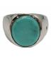 TOM WOOD（トムウッド）の古着「Oval Turquoise ring オーバルターコイズリング」｜スカイブルー シルバー