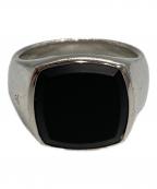 TOM WOODトムウッド）の古着「Cushion Black Onyx Ring オニキスリング」｜ブラック×シルバー