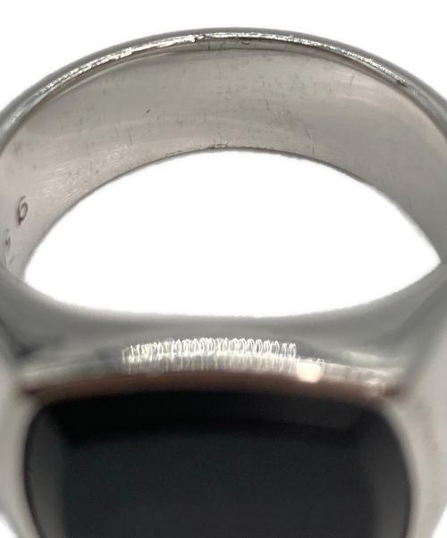 TOM WOOD（トムウッド）TOM WOOD (トムウッド) Cushion Black Onyx Ring オニキスリング ブラック×シルバー サイズ:13号の古着・服飾アイテム