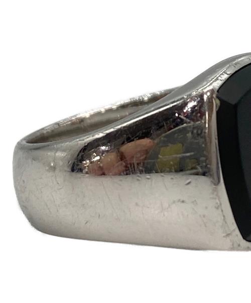 TOM WOOD（トムウッド）TOM WOOD (トムウッド) Cushion Black Onyx Ring オニキスリング ブラック×シルバー サイズ:13号の古着・服飾アイテム