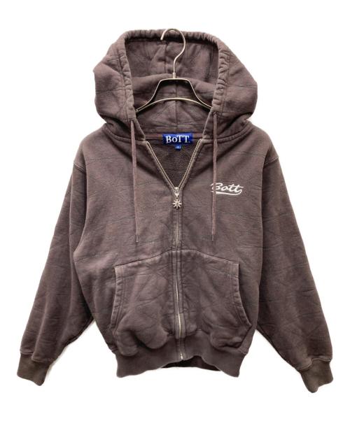 BoTT（ボット）BoTT (ボット) Sparkle Stitch Hoodie スパークルステッチフーディー ブラウン サイズ:Sの古着・服飾アイテム