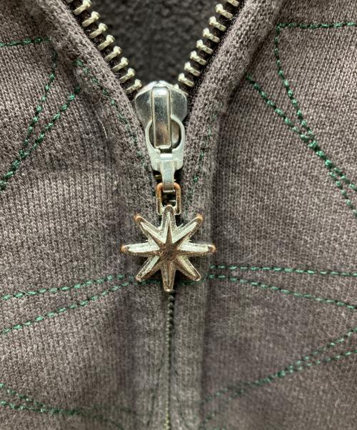 BoTT（ボット）BoTT (ボット) Sparkle Stitch Hoodie スパークルステッチフーディー ブラウン サイズ:Sの古着・服飾アイテム