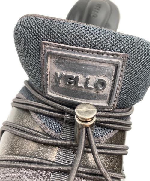 YELLO（イエロ）YELLO (イエロ) CARBON SHIFT MULES ミュール ブラック サイズ:Sの古着・服飾アイテム