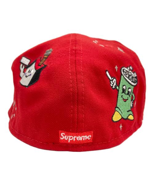 SUPREME（シュプリーム）Supreme (シュプリーム) New Era (ニューエラ) キャップ レッドの古着・服飾アイテム
