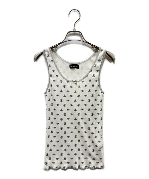 hysteric（ヒステリック）hysteric (ヒステリック) スカルタンクトップ ホワイト×グレー サイズ:SIZE Freeの古着・服飾アイテム