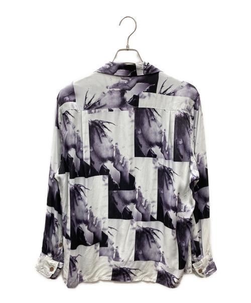 WACKO MARIA（ワコマリア）WACKO MARIA (ワコマリア) BOB MARLEY 総柄アロハシャツ ホワイト×ブラック サイズ:SIZE Sの古着・服飾アイテム