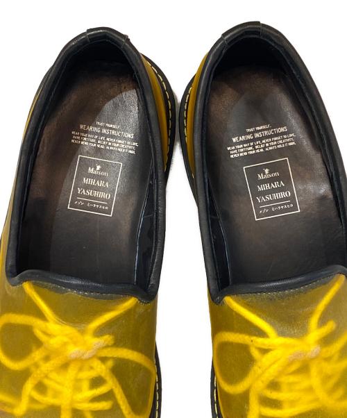 Maison MIHARA YASUHIRO（メゾン ミハラ ヤスヒロ）Maison MIHARA YASUHIRO (メゾン ミハラ ヤスヒロ) Transparent Leather Slipon インビシブルシューズ イエロー サイズ:41の古着・服飾アイテム