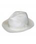 BORSALINO（ボルサリーノ）の古着「ALESSANDRIA ホワイトパナマファインミドルブリムハット」｜ホワイト×ホワイト