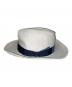BORSALINO (ボルサリーノ) ALESSANDRIA ホワイトパナマファインミドルブリムハット ホワイト×グリーン：10000円