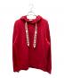 MONCLER（モンクレール）の古着「FELPA CON CAPPUCCIO 袖ワッペンパーカー」｜レッド