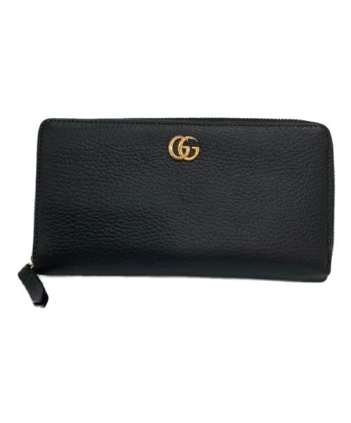 GUCCI（グッチ）GUCCI (グッチ) 長財布 ブラックの古着・服飾アイテム