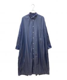 Toujours（トゥジュー）の古着「シャツワンピース」｜ネイビー