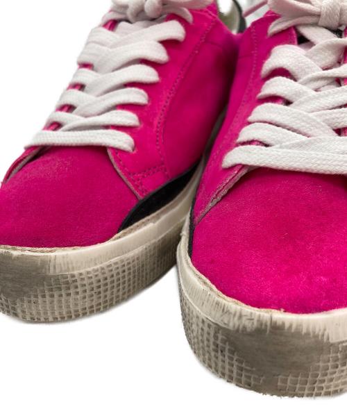 GOLDEN GOOSE（ゴールデングース）GOLDEN GOOSE (ゴールデングース) May hot pink leopard super star low top sneakers ヴィンテージ加工ローカットスニーカー ピンクベージュ サイズ:SIZE 37の古着・服飾アイテム