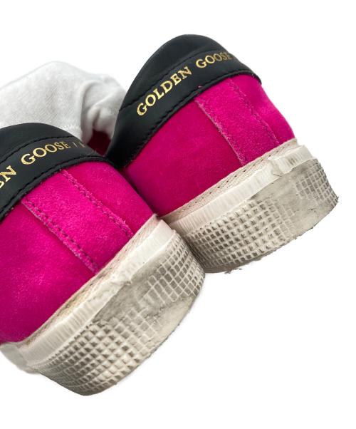 GOLDEN GOOSE（ゴールデングース）GOLDEN GOOSE (ゴールデングース) May hot pink leopard super star low top sneakers ヴィンテージ加工ローカットスニーカー ピンクベージュ サイズ:SIZE 37の古着・服飾アイテム