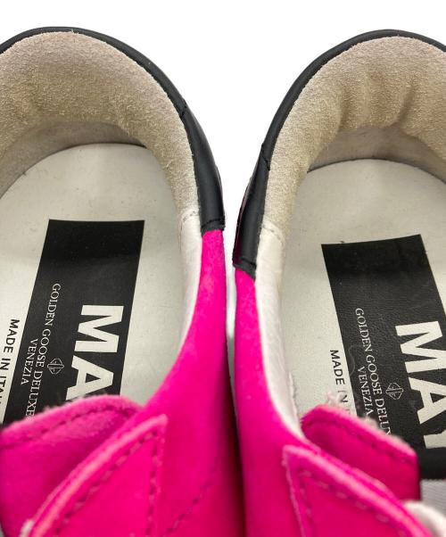 GOLDEN GOOSE（ゴールデングース）GOLDEN GOOSE (ゴールデングース) May hot pink leopard super star low top sneakers ヴィンテージ加工ローカットスニーカー ピンクベージュ サイズ:SIZE 37の古着・服飾アイテム