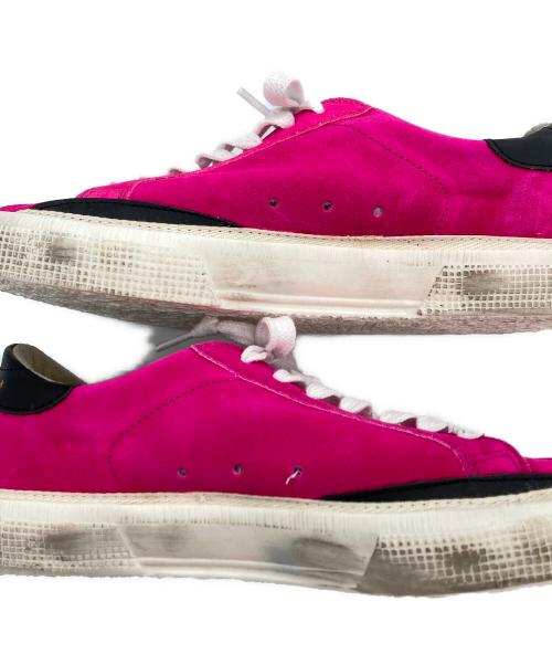 GOLDEN GOOSE（ゴールデングース）GOLDEN GOOSE (ゴールデングース) May hot pink leopard super star low top sneakers ヴィンテージ加工ローカットスニーカー ピンクベージュ サイズ:SIZE 37の古着・服飾アイテム