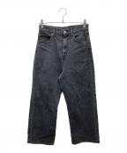 THE NEWHOUSEザ ニューハウス）の古着「TNH JEANS バックジップデニムパンツ」｜ブラック