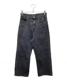 THE NEWHOUSE（ザ ニューハウス）の古着「TNH JEANS バックジップデニムパンツ」｜ブラック