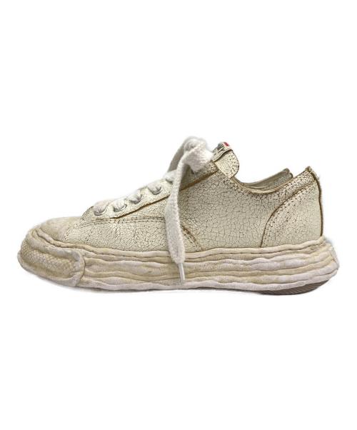 Maison MIHARA YASUHIRO（メゾン ミハラ ヤスヒロ）Maison MIHARA YASUHIRO (メゾン ミハラ ヤスヒロ) PETERSON 23 クラッキングレザー スニーカー アイボリー サイズ:SIZE 42の古着・服飾アイテム