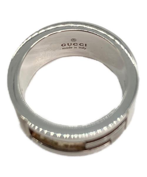 GUCCI（グッチ）GUCCI (グッチ) ブランデッドGカット リング シルバー サイズ:実寸10号(記載11号)の古着・服飾アイテム