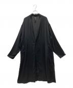 GROUND Yグラウンドワイ）の古着「Tencel Lawn Button Cardigan テンセル カーディガン」｜ブラック