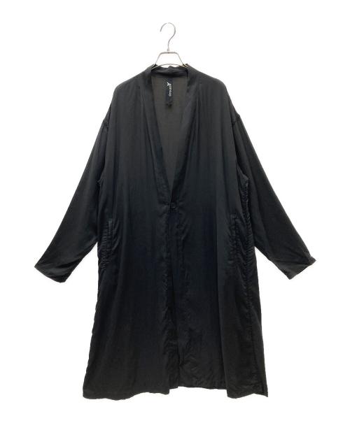 GROUND Y（グラウンドワイ）GROUND Y (グラウンドワイ) Tencel Lawn Button Cardigan テンセル カーディガン ブラック サイズ:3の古着・服飾アイテム