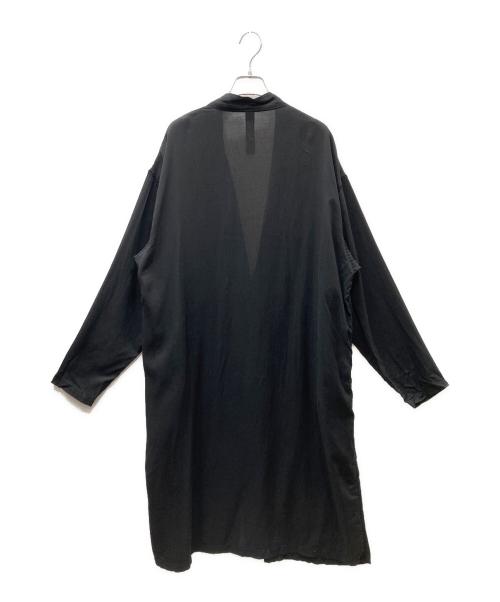 GROUND Y（グラウンドワイ）GROUND Y (グラウンドワイ) Tencel Lawn Button Cardigan テンセル カーディガン ブラック サイズ:3の古着・服飾アイテム