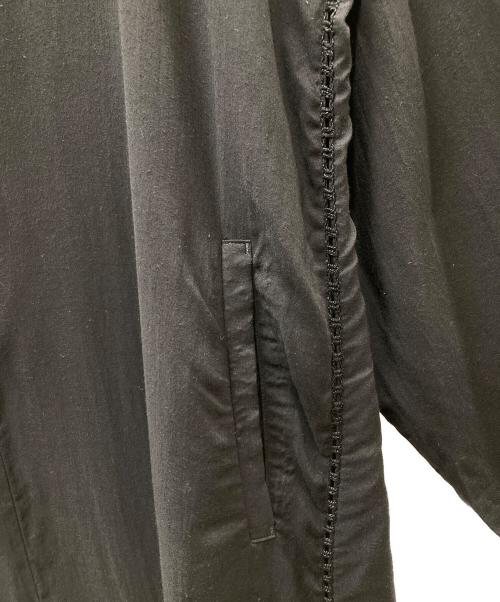 GROUND Y（グラウンドワイ）GROUND Y (グラウンドワイ) Tencel Lawn Button Cardigan テンセル カーディガン ブラック サイズ:3の古着・服飾アイテム