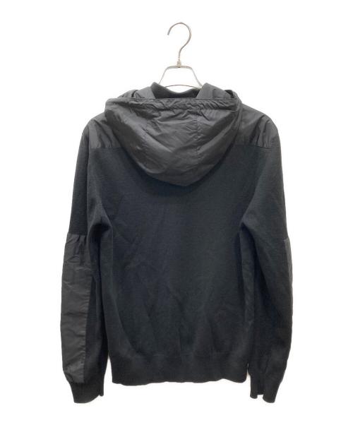 PRADA（プラダ）PRADA (プラダ) 異素材切替フードパーカー ブラック サイズ:52の古着・服飾アイテム