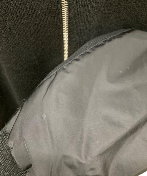 PRADA（プラダ）PRADA (プラダ) 異素材切替フードパーカー ブラック サイズ:52の古着・服飾アイテム