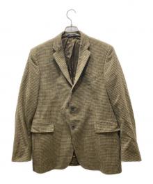 RALPH LAUREN（ラルフローレン）の古着「現行タグ 千鳥格子 ウールテーラード ジャケット」｜ベージュ