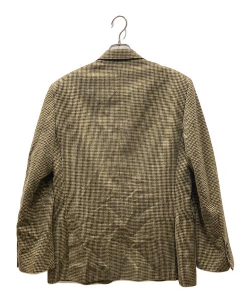 RALPH LAUREN（ラルフローレン）RALPH LAUREN (ラルフローレン) 現行タグ 千鳥格子 ウールテーラード ジャケット ベージュ サイズ:41Ｌの古着・服飾アイテム