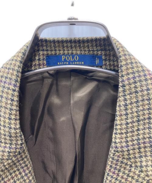 RALPH LAUREN（ラルフローレン）RALPH LAUREN (ラルフローレン) 現行タグ 千鳥格子 ウールテーラード ジャケット ベージュ サイズ:41Ｌの古着・服飾アイテム