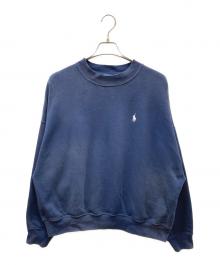 POLO RALPH LAUREN（ポロ・ラルフローレン）の古着「バックロゴクルーネックスウェット」｜ネイビー