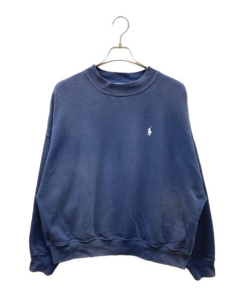 POLO RALPH LAUREN（ポロ・ラルフローレン）POLO RALPH LAUREN (ポロ・ラルフローレン) バックロゴクルーネックスウェット ネイビー サイズ:SIZE Mの古着・服飾アイテム