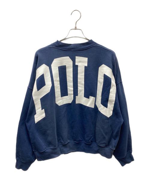 POLO RALPH LAUREN（ポロ・ラルフローレン）POLO RALPH LAUREN (ポロ・ラルフローレン) バックロゴクルーネックスウェット ネイビー サイズ:SIZE Mの古着・服飾アイテム