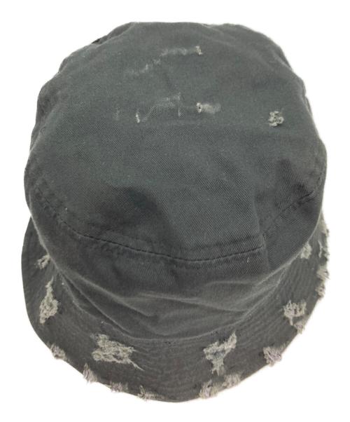 CVTVLIST（カタリスト）CVTVLIST (カタリスト) DAMAGED BUCKET HAT  ダメージドバケットハット ブラック サイズ:FREEの古着・服飾アイテム