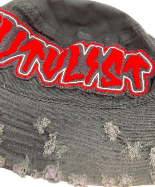 CVTVLIST（カタリスト）CVTVLIST (カタリスト) DAMAGED BUCKET HAT  ダメージドバケットハット ブラック サイズ:FREEの古着・服飾アイテム