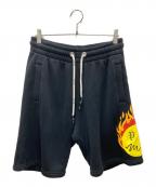 Palm Angelsパーム エンジェルス）の古着「ロゴプリントスウェットパンツ」｜ブラック