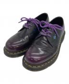 Dr.Martens×BT21ドクターマーチン×ビーティーイシビル）の古着「3ホールレザーシューズ」｜ブラック×パープル