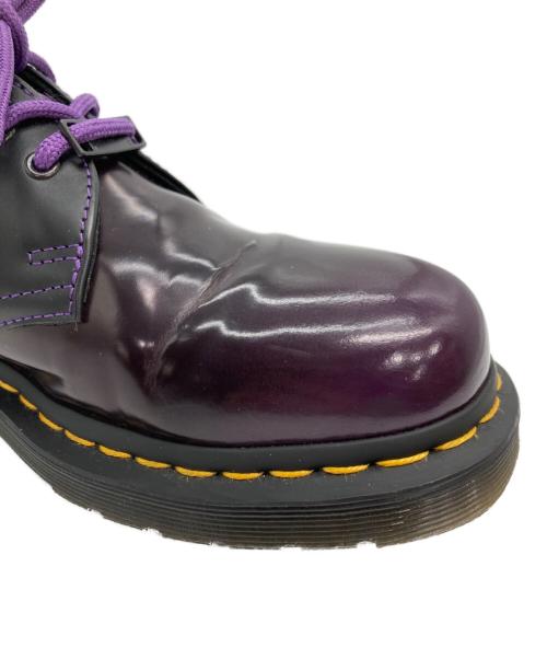 Dr.Martens（ドクターマーチン）Dr.Martens (ドクターマーチン) BT21 (ビーティーイシビル) 3ホールレザーシューズ ブラック×パープル サイズ:UK5の古着・服飾アイテム