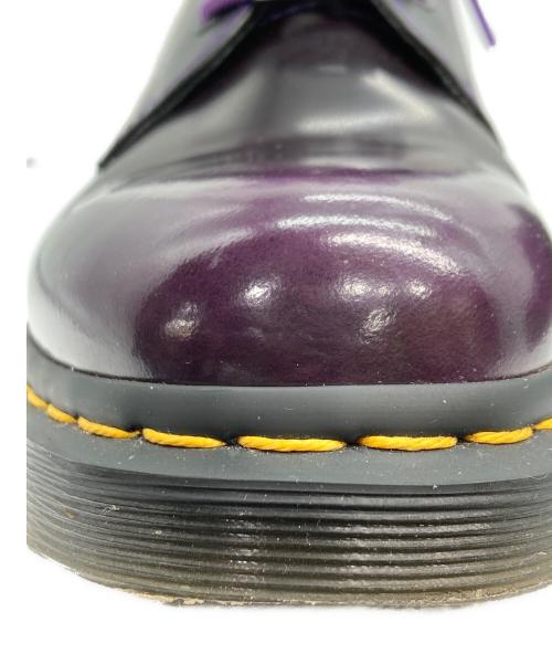 Dr.Martens（ドクターマーチン）Dr.Martens (ドクターマーチン) BT21 (ビーティーイシビル) 3ホールレザーシューズ ブラック×パープル サイズ:UK5の古着・服飾アイテム
