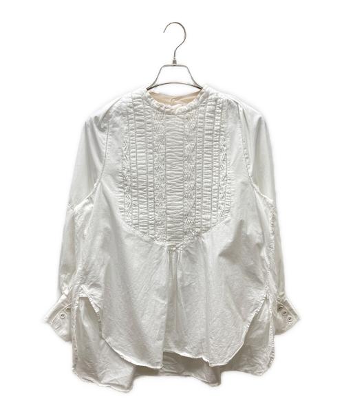 pheeta（フィータ）Pheeta (フィータ) ギャザーブザムシャツ ホワイト サイズ:Freeの古着・服飾アイテム