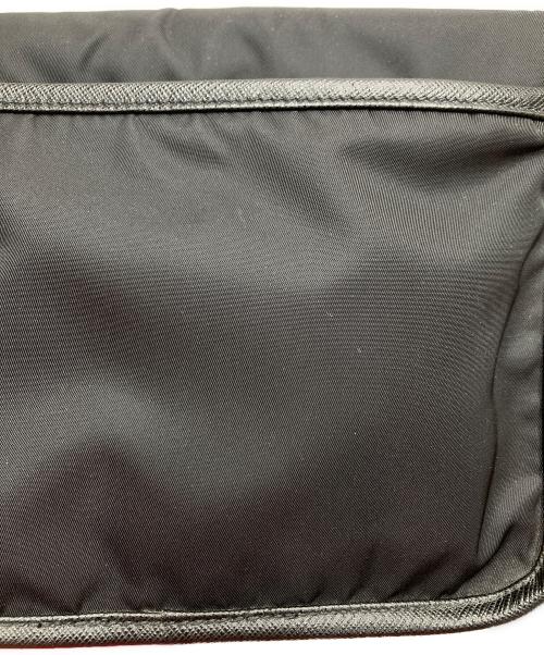 PRADA（プラダ）PRADA (プラダ) ReNylon×サフィアーノレザーショルダーバッグ ブラックの古着・服飾アイテム