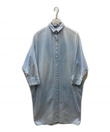 upper hights（アッパーハイツ）の古着「The shirts シャツワンピース」｜ブルー