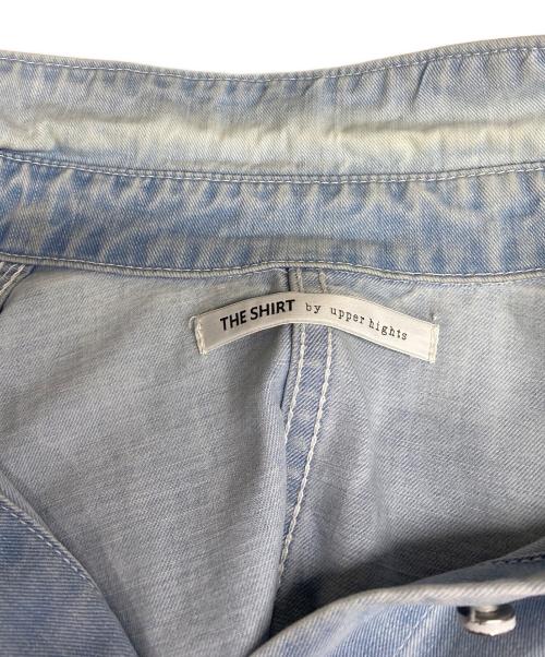 upper hights（アッパーハイツ）upper hights (アッパーハイツ) The shirts シャツワンピース ブルーの古着・服飾アイテム