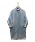 upper hights（アッパーハイツ）の古着「The shirts シャツワンピース」｜ブルー