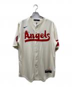 NIKEナイキ）の古着「MLBエンゼルスベースボールシャツ OHTANI 17 ゲームシャツ」｜イエロー